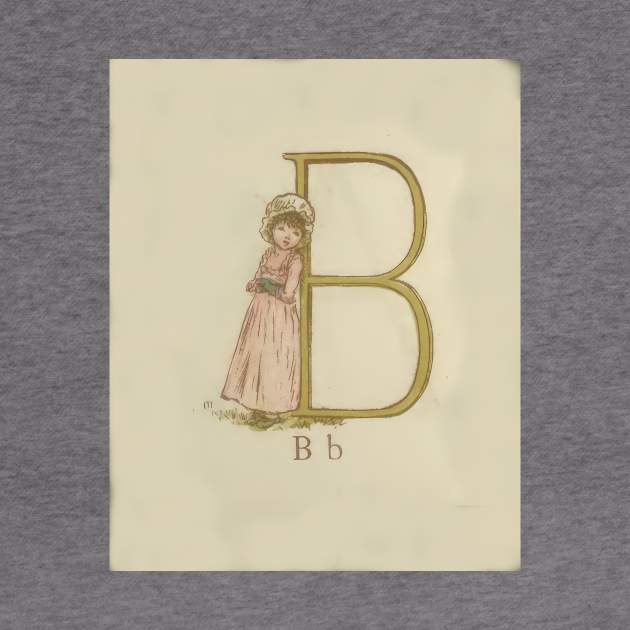 Kate Greenaway Letter B by stevepaint